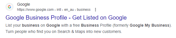 The content advises on using social media tools for local business visibility and optimizing for local search with a link titled '3 Must-Try Instagram Hooks'. Below is a Google Business Profile prompt to list your business on Google.